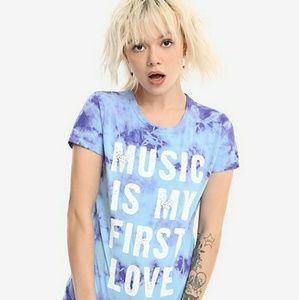 RARE "MUSIC IS MY FIRST LOVE" TIE DYE TEE